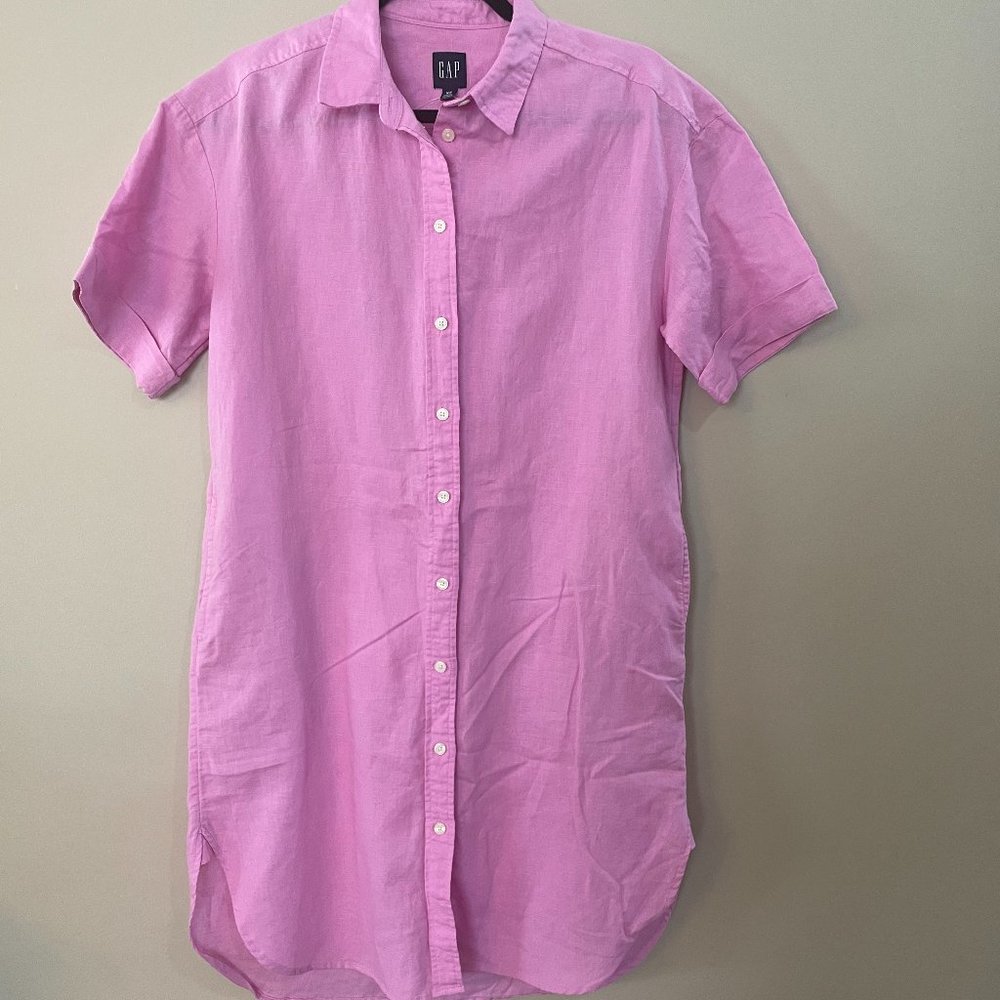 New With Tags Gap Pink Collared Dress